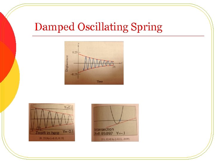 Damped Oscillating Spring 