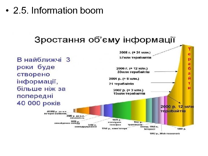  • 2. 5. Information boom 