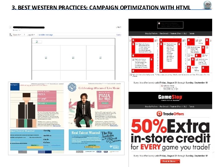 3. BEST WESTERN PRACTICES: CAMPAIGN OPTIMIZATION WITH HTML 