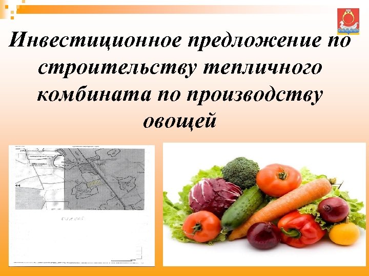 Инвестиционное предложение по строительству тепличного комбината по производству овощей 