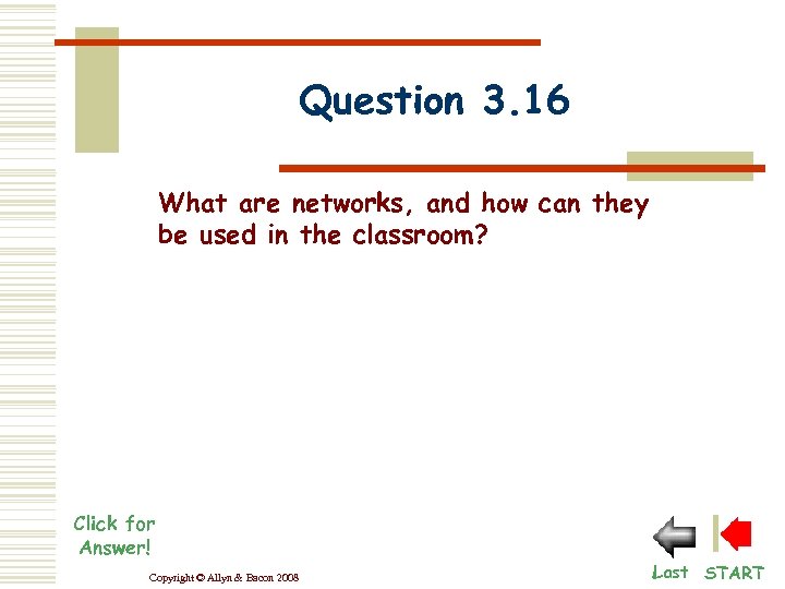 Question 3. 16 What are networks, and how can they be used in the