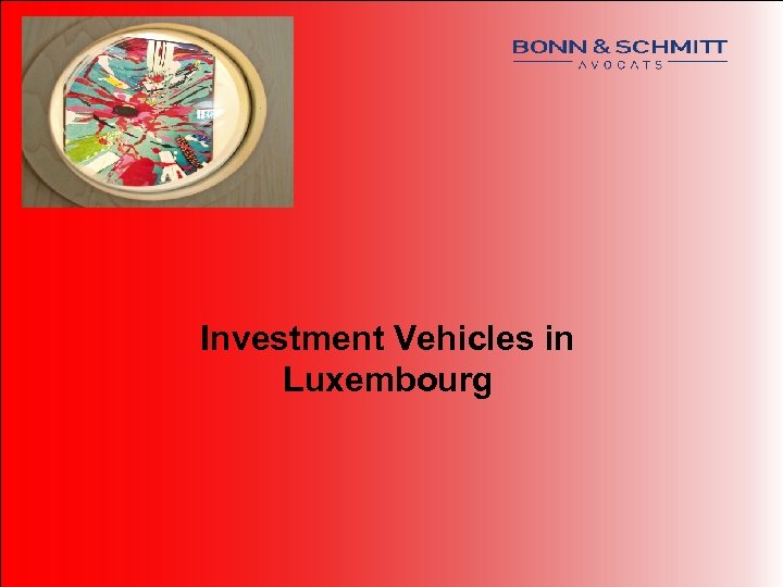 Investment Vehicles in Luxembourg 