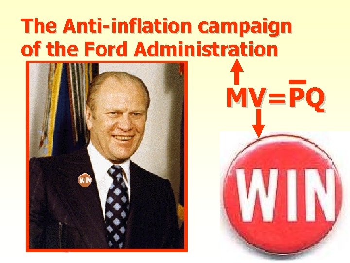 The Anti-inflation campaign of the Ford Administration You can earn money and then words,