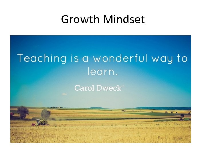 Growth Mindset 