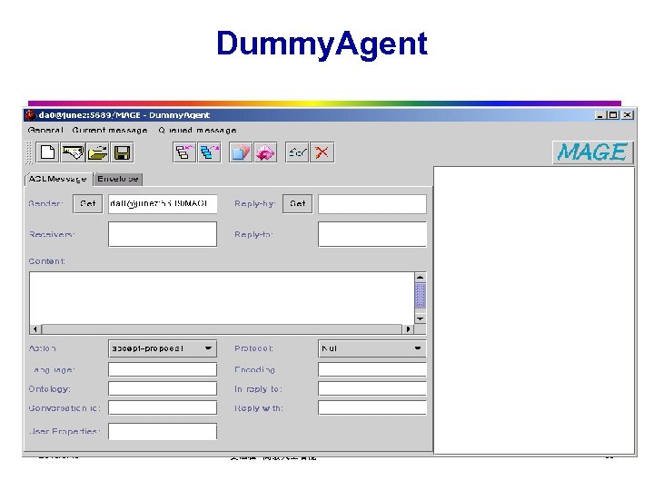 Dummy. Agent 2018/3/19 史忠植 高级人 智能 58 