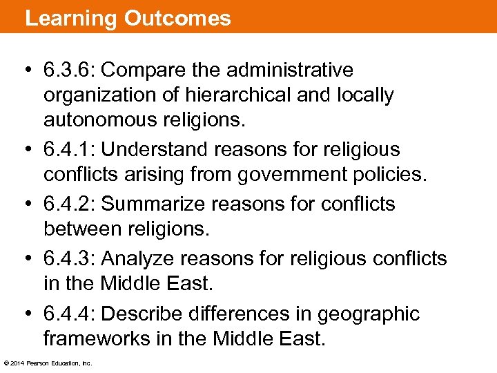 Learning Outcomes • 6. 3. 6: Compare the administrative organization of hierarchical and locally