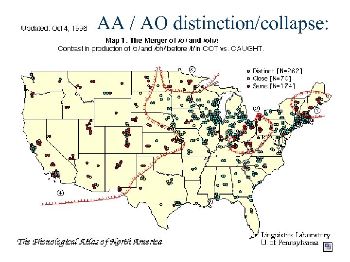 AA / AO distinction/collapse: 