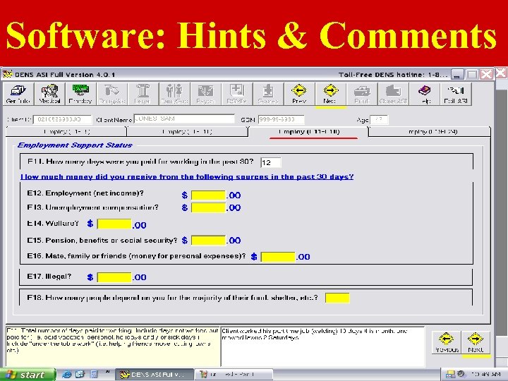 Software: Hints & Comments 