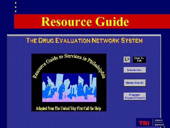 Resource Guide TRI science addiction 