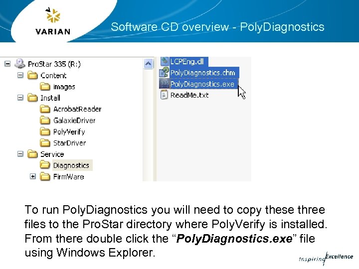 Software CD overview - Poly. Diagnostics To run Poly. Diagnostics you will need to
