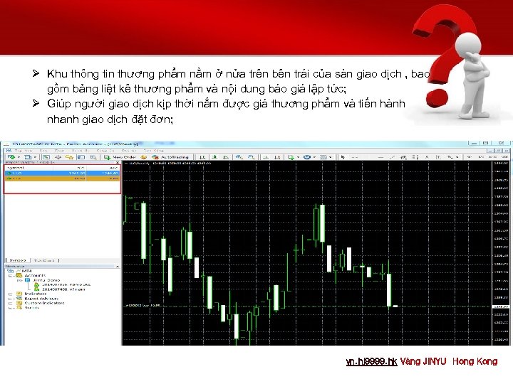 Ø Khu thông tin thương phẩm nằm ở nửa trên bên trái của sàn