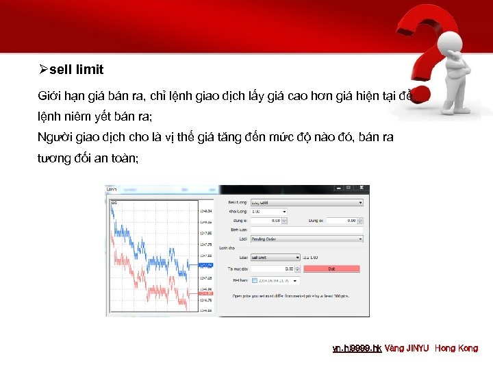 Øsell limit Giới hạn giá bán ra, chỉ lệnh giao dịch lấy giá cao