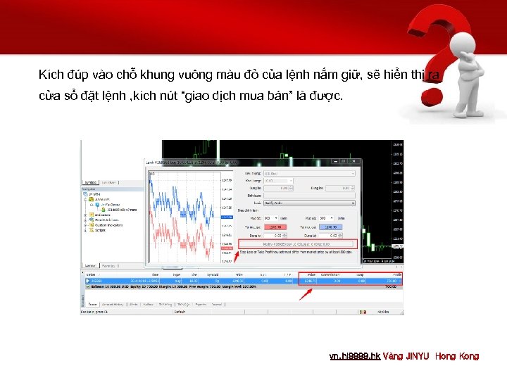 Kích đúp vào chỗ khung vuông màu đỏ của lệnh nắm giữ, sẽ hiển