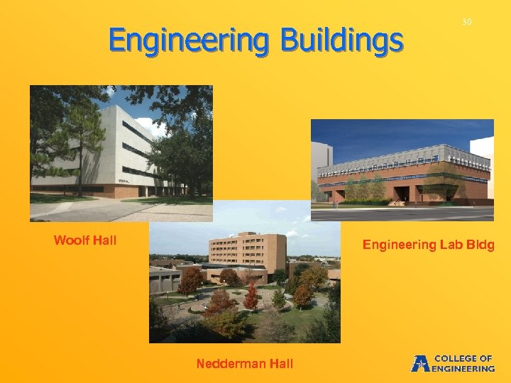 Engineering Buildings Woolf Hall 30 Engineering Lab Bldg Nedderman Hall 