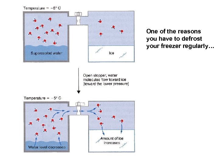One of the reasons you have to defrost your freezer regularly… 