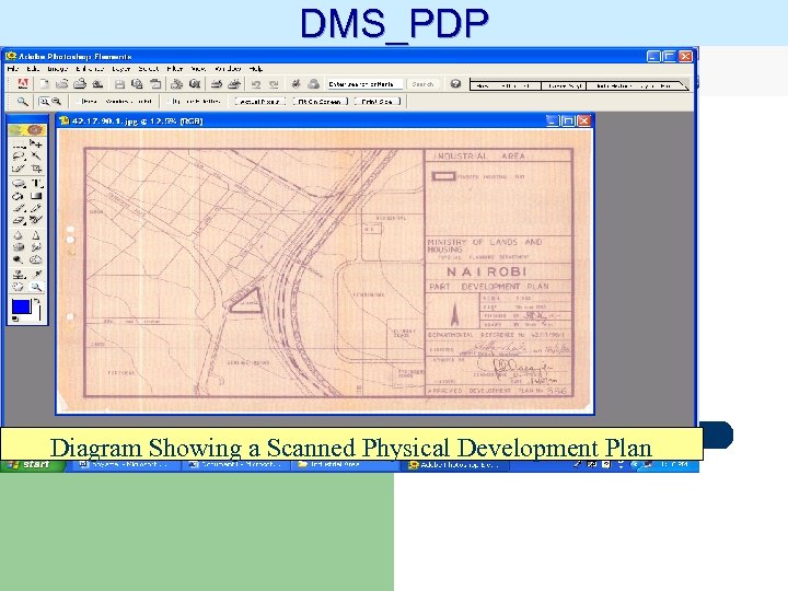 DMS_PDP Diagram Showing a Scanned Physical Development Plan 
