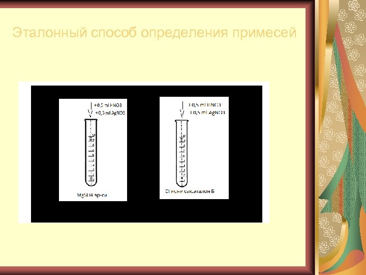 Эталонный способ определения примесей 