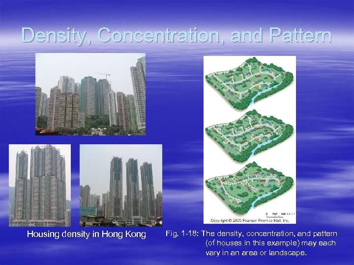 Density, Concentration, and Pattern Housing density in Hong Kong Fig. 1 -18: The density,
