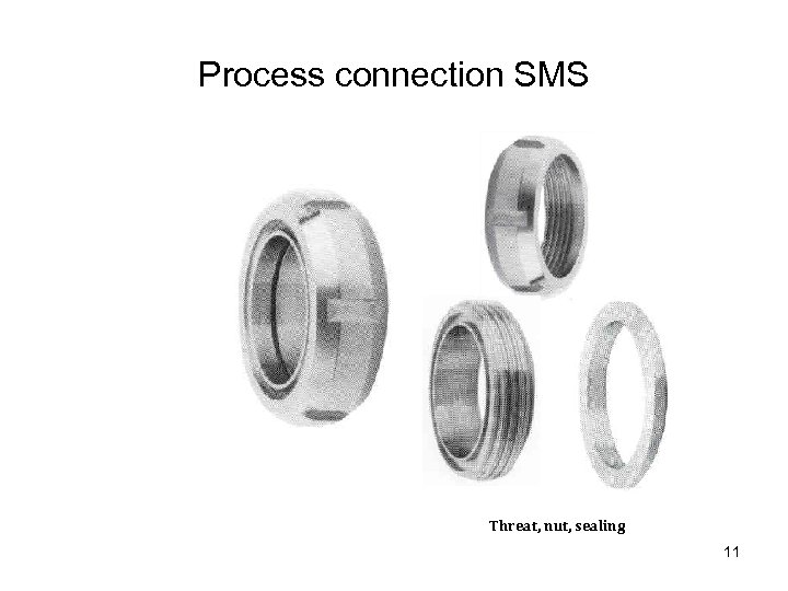 Process connection SMS Threat, nut, sealing 11 