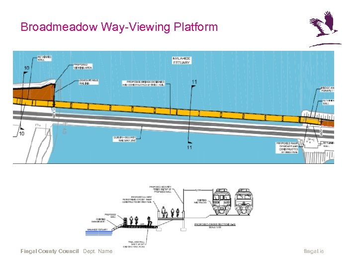 Broadmeadow Way-Viewing Platform Fingal County Council Dept. Name fingal. ie 