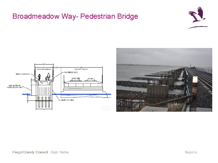 Broadmeadow Way- Pedestrian Bridge Fingal County Council Dept. Name fingal. ie 