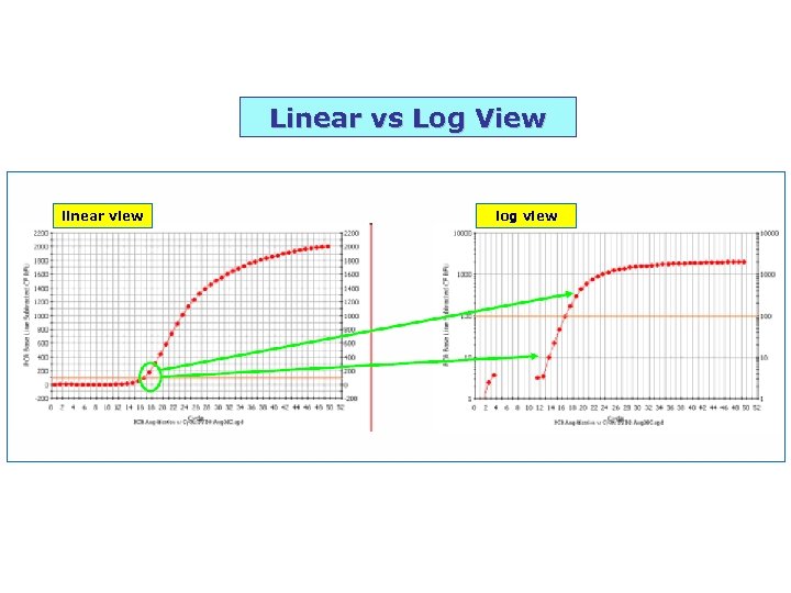 Linear vs Log View linear view log view 