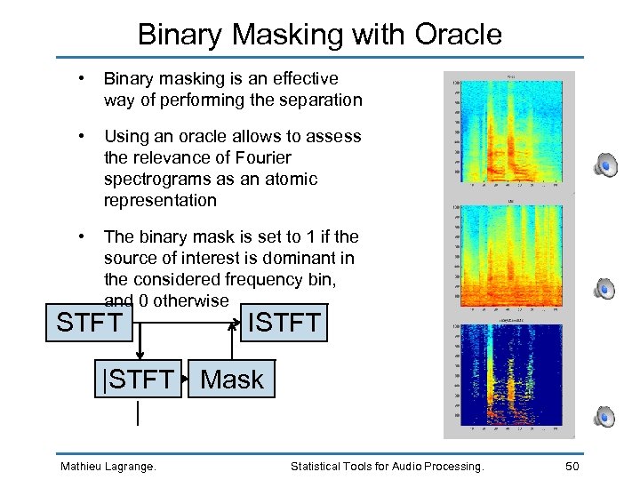 Binary Masking with Oracle • Binary masking is an effective way of performing the