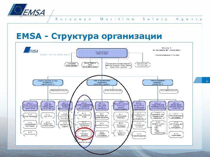 EMSA - Структура организации 6 