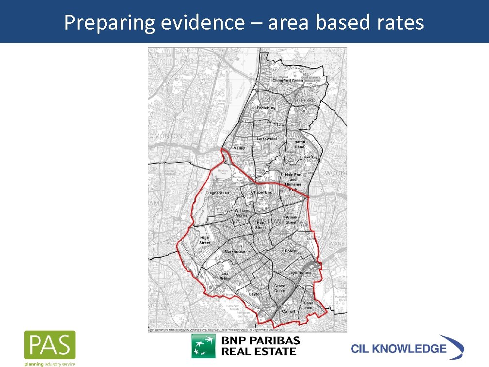 Preparing evidence – area based rates 
