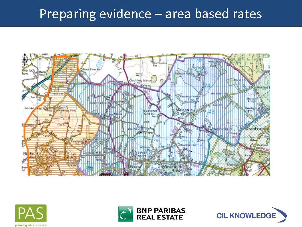 Preparing evidence – area based rates 