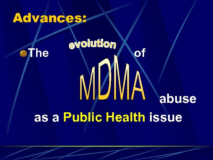 Advances: The of abuse as a Public Health issue 