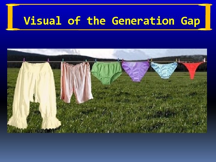 Visual of the Generation Gap 
