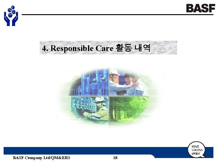 4. Responsible Care 활동 내역 BASF Company Ltd/QM&EHS 18 