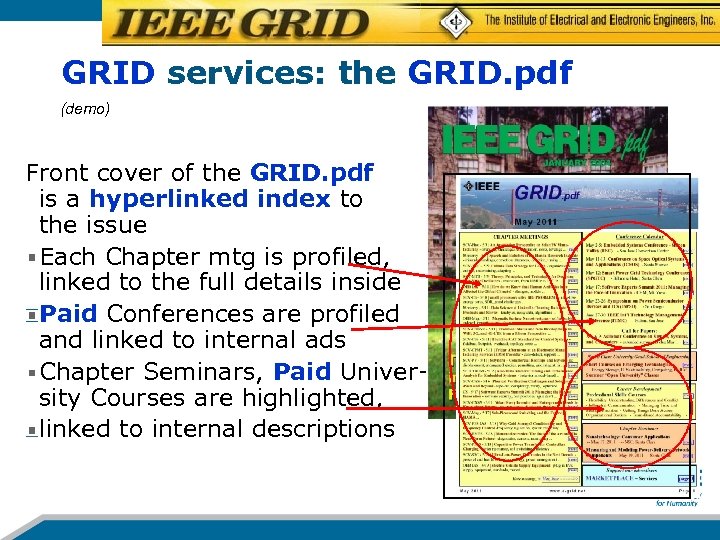 GRID services: the GRID. pdf (demo) Front cover of the GRID. pdf is a