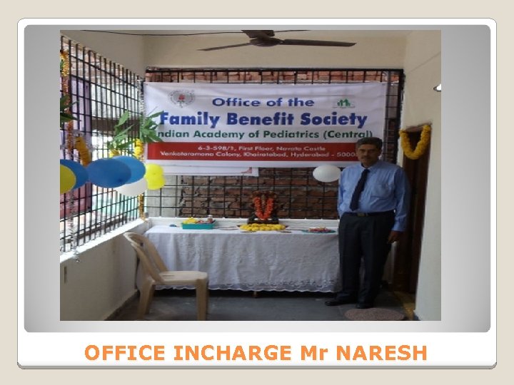 OFFICE INCHARGE Mr NARESH 