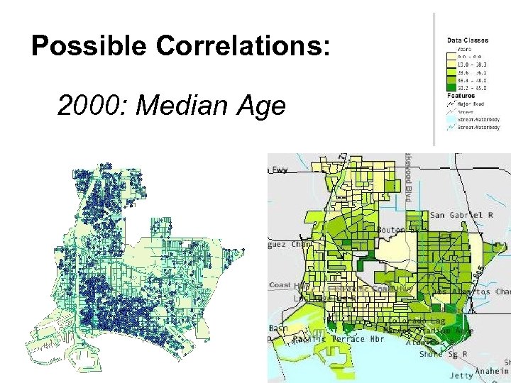 Possible Correlations: 2000: Median Age 