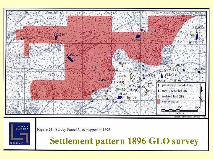 Settlement pattern 1896 GLO survey 