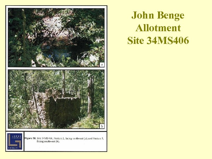 John Benge Allotment Site 34 MS 406 