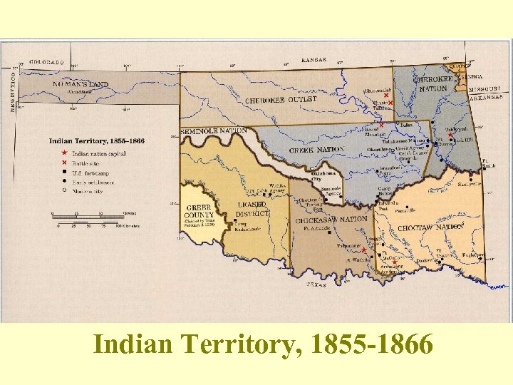 Indian Territory, 1855 -1866 