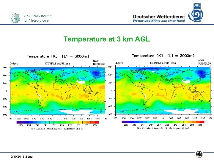 Temperature at 3 km AGL 3/19/2018 Zängl 