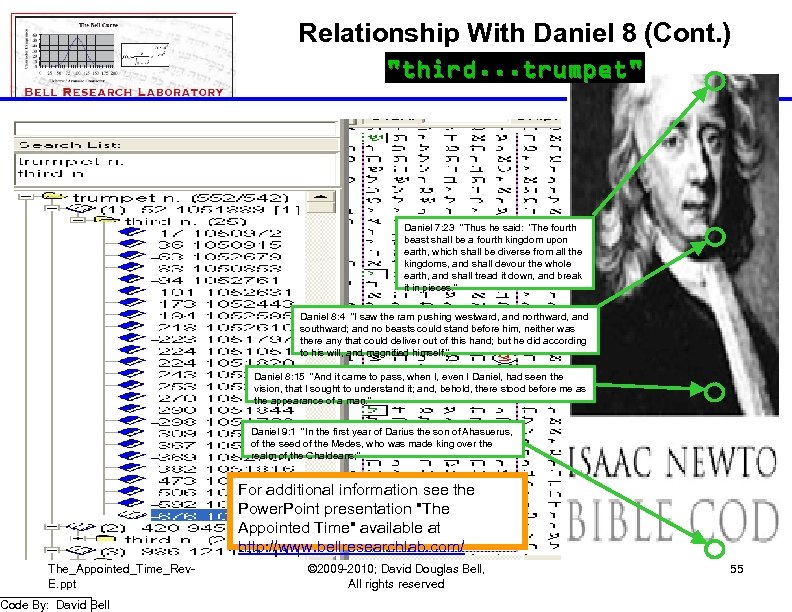 Relationship With Daniel 8 (Cont. ) "third. . . trumpet" Daniel 7: 23 "Thus