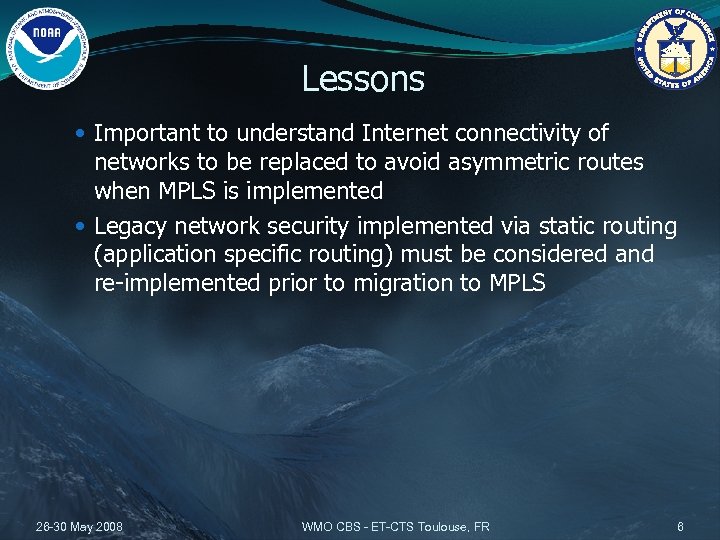 Lessons Important to understand Internet connectivity of networks to be replaced to avoid asymmetric