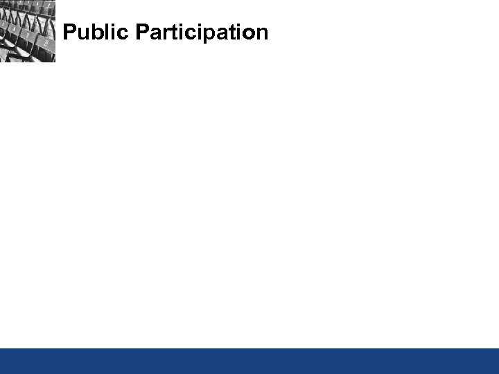 Public Participation 