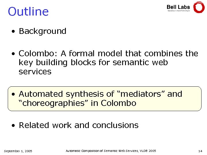 Outline • Background • Colombo: A formal model that combines the key building blocks