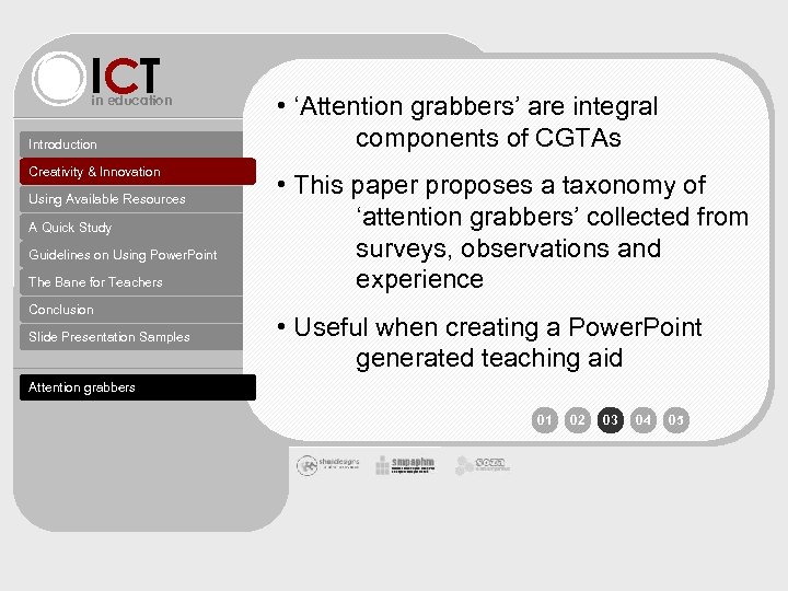 ICT in education Introduction Creativity & Innovation Using Available Resources A Quick Study Guidelines