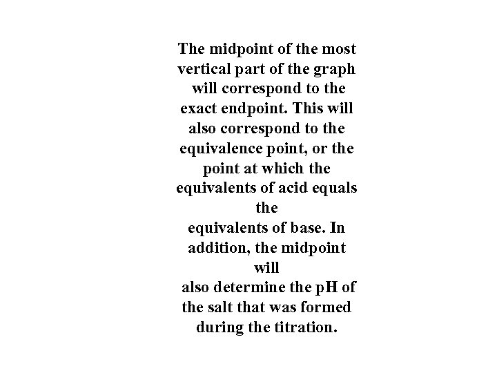 The midpoint of the most vertical part of the graph will correspond to the