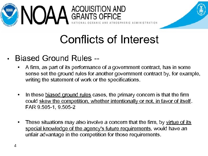 Conflicts of Interest • Biased Ground Rules - • • In these biased ground