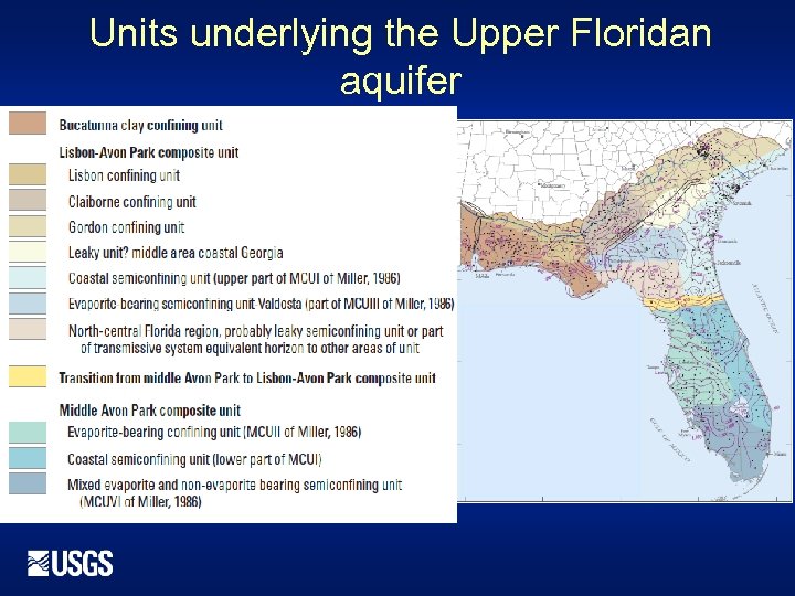 Units underlying the Upper Floridan aquifer 