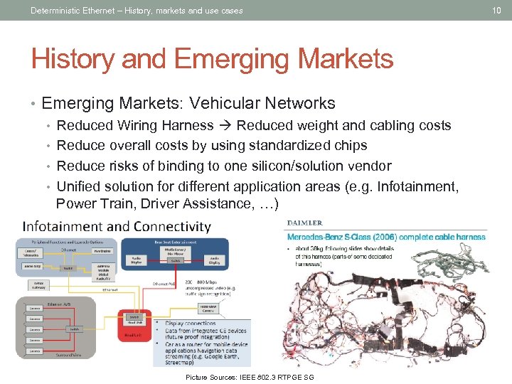 Deterministic Ethernet – History, markets and use cases History and Emerging Markets • Emerging