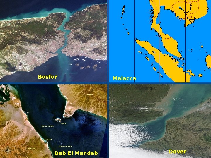 Bosfor Bab El Mandeb Malacca Dover 